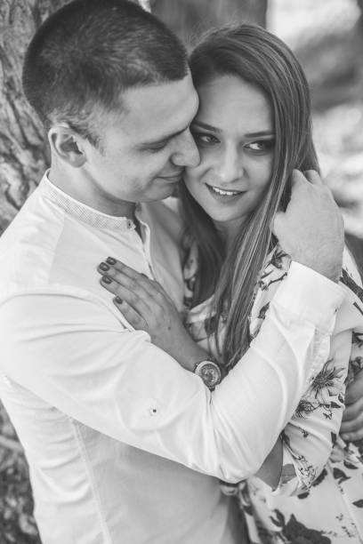 istock Loving couple holding  each other. 1144392430