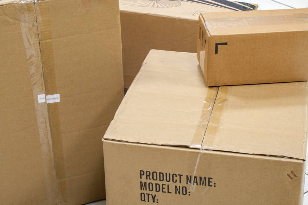 istock Bunch of cardboard boxes. 1144393062