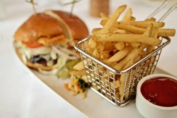 Photo of Hamburger and Fries