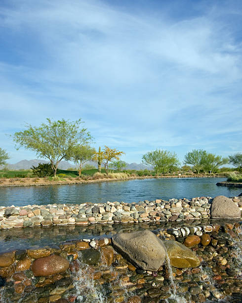 アリゾナ州スコッツデールのリゾート - arizona scottsdale golf lake ストックフォトと画像