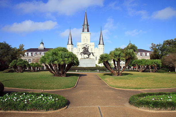 istock Wide angle of St. Louis Cathedral, New Orleans 114439501
