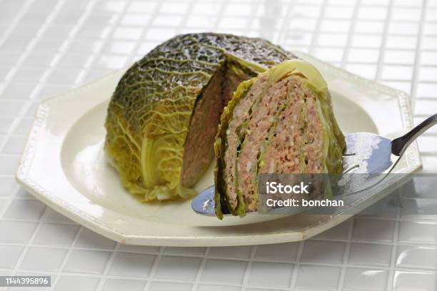 Chou Farci Stuffed Cabbage Stock Photo - Download Image Now - Stuffed Cabbage, France, Stuffed