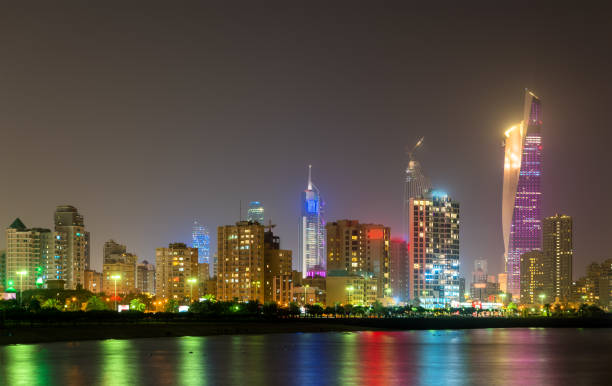 istock Night skyline of Kuwait City 1144396070