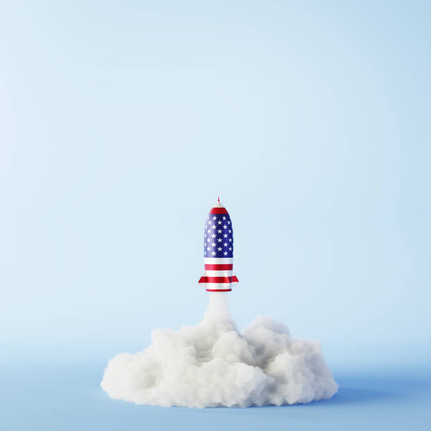 istock United States space race concept, original 3d rendering 1144397718