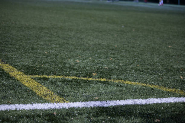 istock Football synthetic field 1144398298