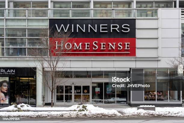 Storefront Of The Winners And Homesense At The Blooryorkville Area In Toronto Stock Photo - Download Image Now