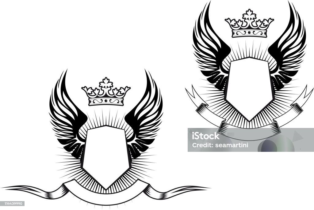 Emblema Heraldry - Vetor de Brasão de armas royalty-free