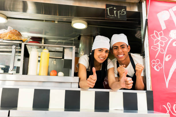 istock Food truck 1144400761