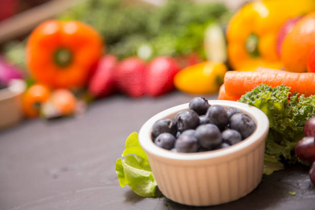 istock Healthy fruits and vegetables. 1144400946