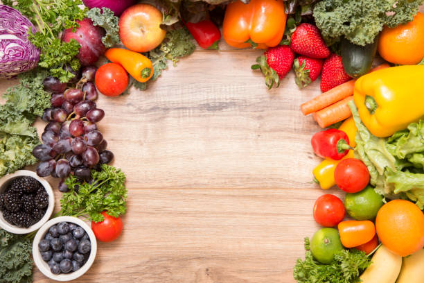 istock Healthy fruits and vegetables. 1144401159