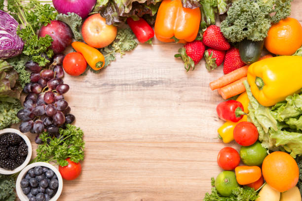 istock Healthy fruits and vegetables. 1144401248