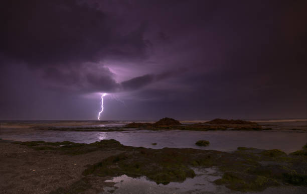 istock Thunderstorm on mediterranean sea beach 1144402305