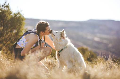 Series: Attractive Energetic Teen Female Exploring Colorado Outdoors with Siberian Husky Dog in The Wild (Shot with Canon 5DS 50.6mp photos professionally retouched - Lightroom / Photoshop - original size 5792 x 8688)
