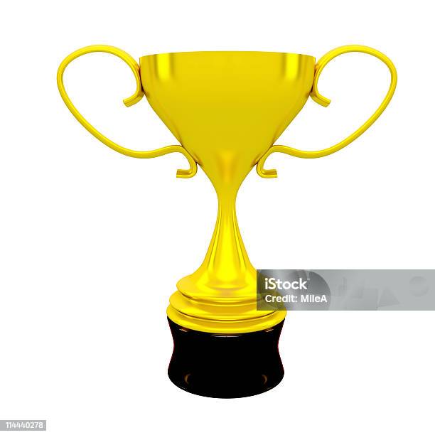 Golden Trophy Cup Stock Photo - Download Image Now - Achievement, Award, Color Image