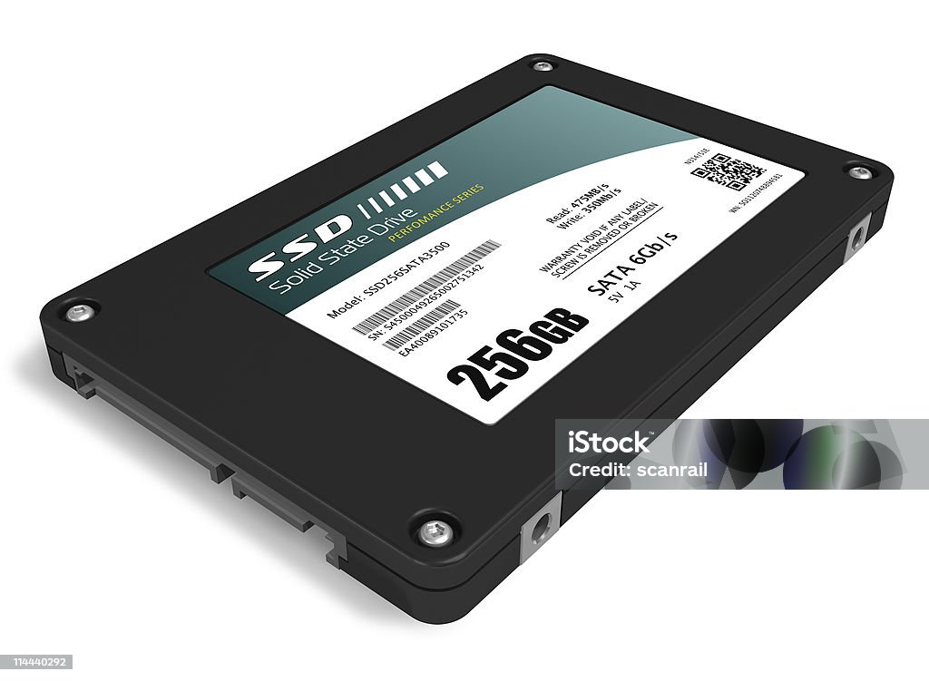 256 GB 솔리드 스테이트 드라이브 (SSD - 로열티 프리 0명 스톡 사진