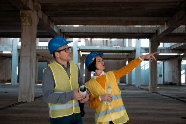 istock Female and male architect 1144403843