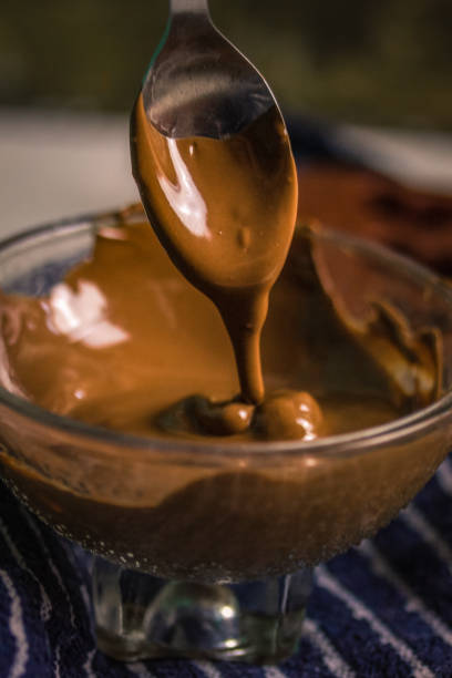 istock Preparing a chocolate dessert with melted chocolate 1144406208