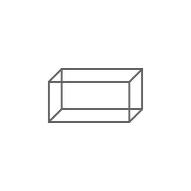 geometric figures, cuboid outline icon. Elements of geometric figures illustration icon. Signs and symbols can be used for web, logo, mobile app, UI, UX geometric figures, cuboid outline icon. Elements of geometric figures illustration icon. Signs and symbols can be used for web, logo, mobile app, UI, UX on white background block cube pyramid built structure stock illustrations