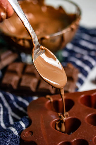 istock Preparing a chocolate dessert with melted chocolate 1144406709