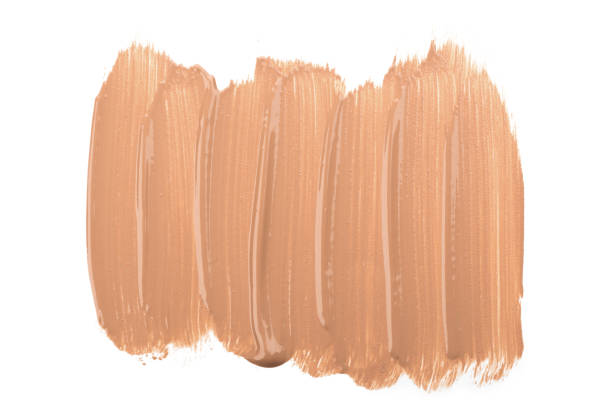 istock Liquid foundation strokes isolated on white background 1144410374