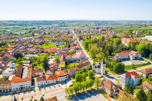 istock Croatia, town od Daruvar, panorama from drone 1144410969