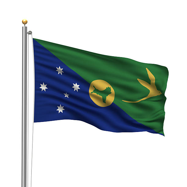 Waving Tokelau flag background, Clipping Path Included