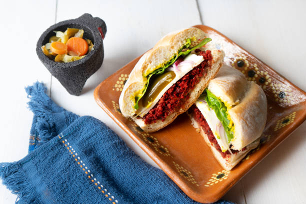 istock Mexican Food. Chorizo sandwich 