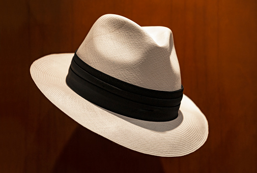 A Panama hat or traditional brimmed straw hat made of the Toquilla palm, is on the Unesco Intangible Cultural list and famous from the city of Cuenca, Ecuador.