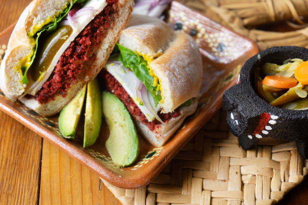 istock Mexican Food. Chorizo sandwich 