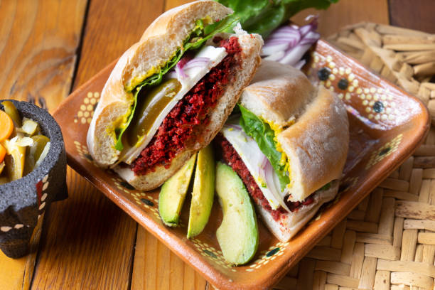 istock Mexican Food. Chorizo sandwich 
