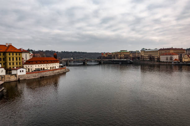 istock Spectacular view on the river in Prague 1144416949