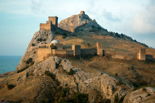 istock Old fortress above sea 1144418294