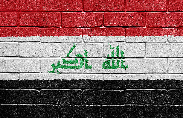istock Flag of Iraq on brick wall 114441979