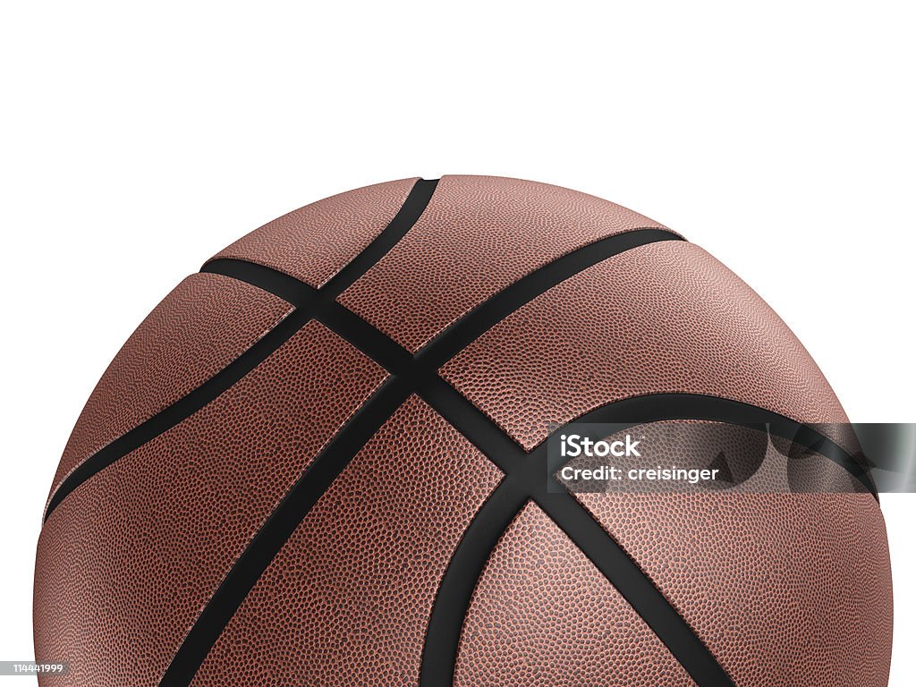 Basketball sur blanc - Photo de Balle ou ballon libre de droits