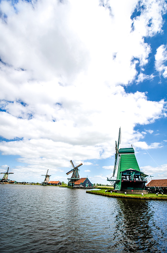 Windmills In Zaanse Schans, Netherlands
