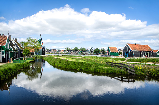 Peaceful Neighborhood In Zaanse Schans, The Netherlands