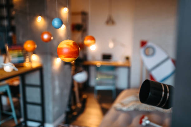 Room for kids in outer space decoration style