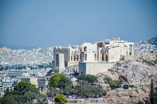 A beautiful view of the cityscape of Athens, Greece