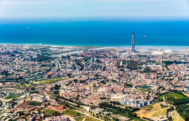 Aerial view of Algiers, the capital of Algeria Aerial view of Algiers, the capital of Algeria, North Africa algiers stock pictures, royalty-free photos & images