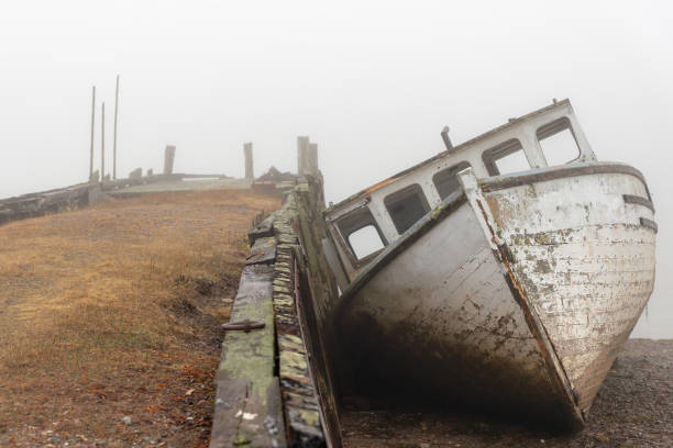 istock Shipwrecked Fishing Boat 1144443220