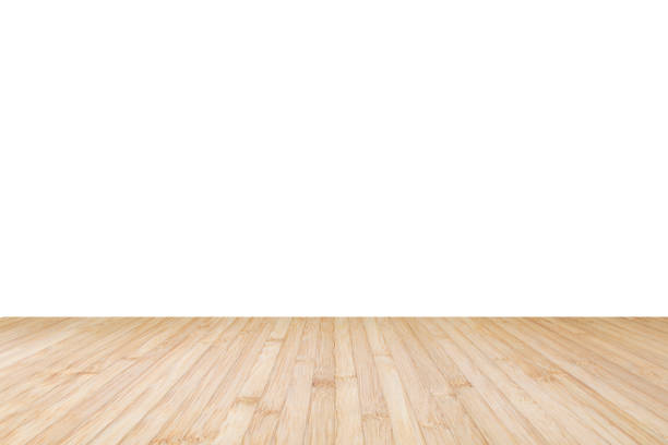 Isolated wood floor texture in natural yellow cream brown color on white wall background Isolated wood floor texture in natural yellow cream brown color on white wall background parquet floor perspective stock pictures, royalty-free photos & images