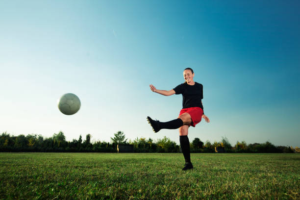 istock Female soccer player 1144447353