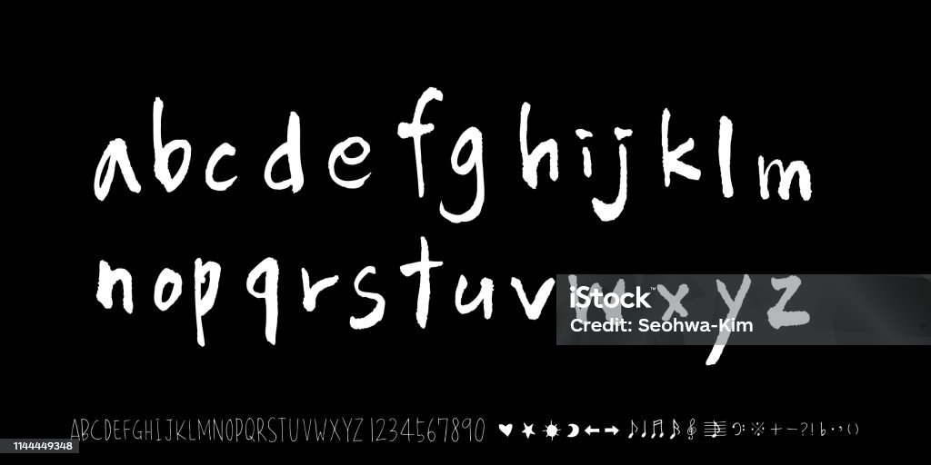 Vector Fonts Stock Illustration - Download Image Now - Alphabet ...