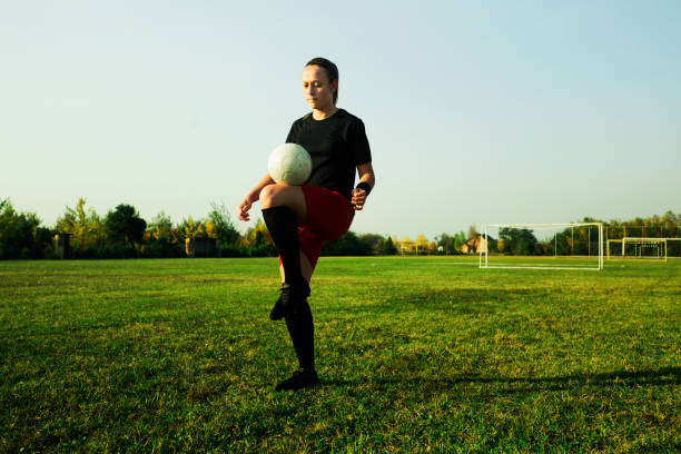 istock Female soccer player 1144450659