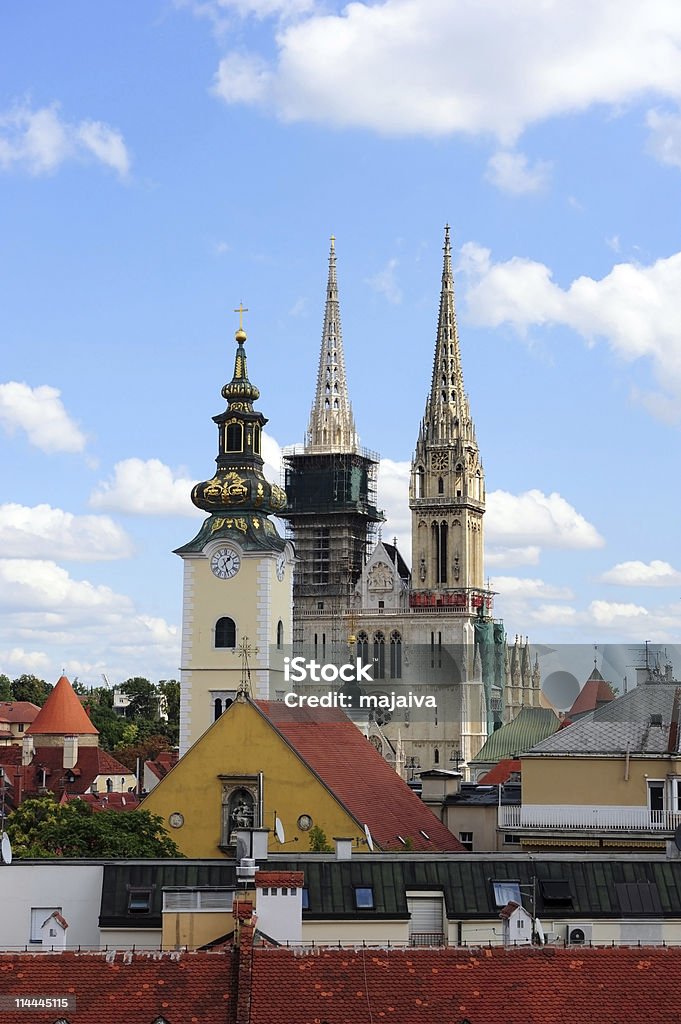 Zagreb cathedral  Architecture Stock Photo