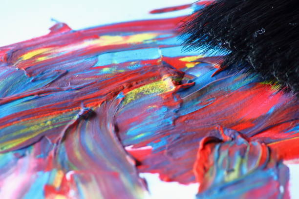 istock Texture mixed oil paints in different colors 1144453551