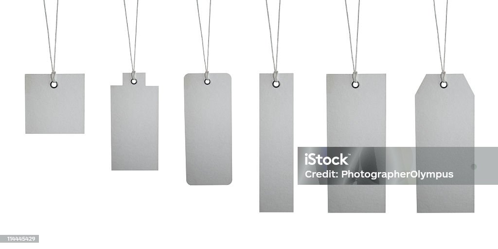 Sechs verschiedene tag labels XXXL - Lizenzfrei Etikett Stock-Foto