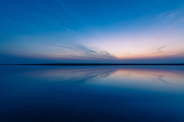 japan shikoku kagawa mitoyo chichibugahama beach sunset view