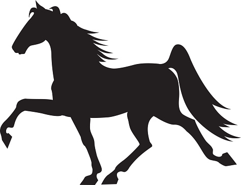 Tennessee Walking Horse silhouette