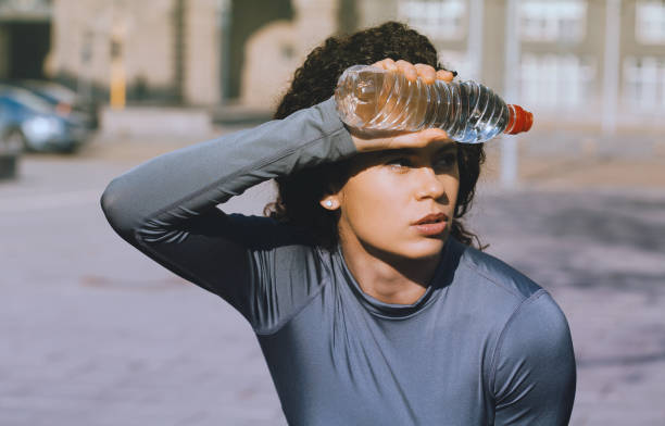 istock Exhausted sportswoman 1144460282
